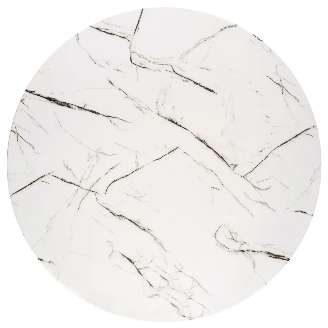 Обеденный набор Halmar Raymond 2 White Marble/Gold + K517 Grey/Gold (1+2)