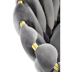 Обеденный набор Halmar Raymond 2 White Marble/Gold + K517 Grey/Gold (1+2) Thumb