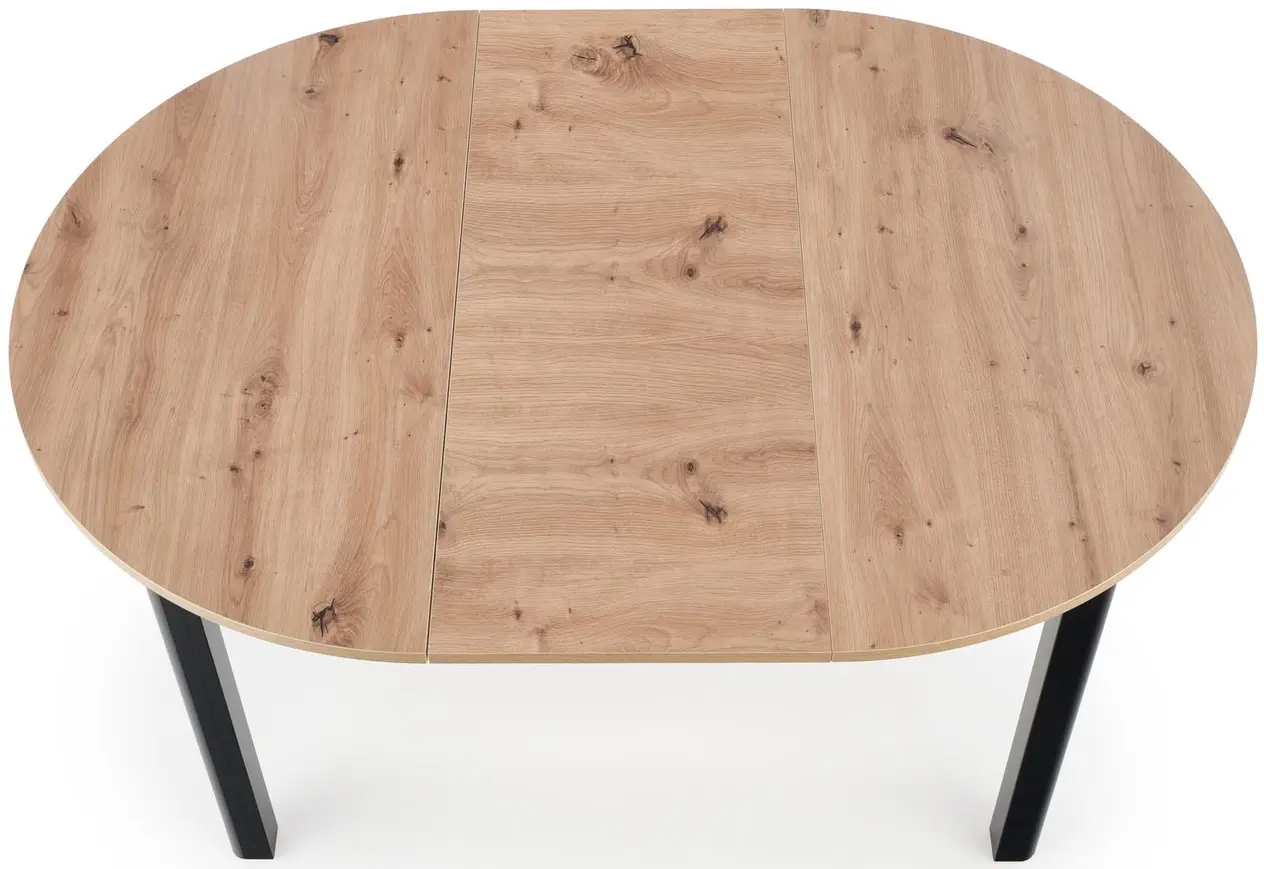 Set de sufragerie Halmar Ringo 102/142x102cm Artisan Oak/Black + Toledo 3 Dark Blue/Black (1+4) - 5