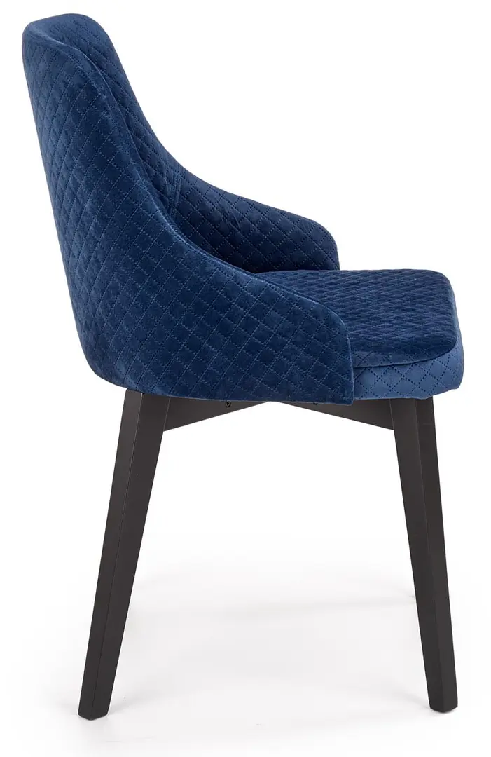 Set de sufragerie Halmar Ringo 102/142x102cm Artisan Oak/Black + Toledo 3 Dark Blue/Black (1+4) - 9