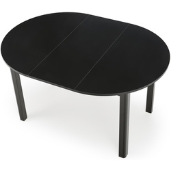 Обеденный набор Halmar Ringo 102/142x102cm Black + Clarion 2 Black/Beige (1+4) Thumb