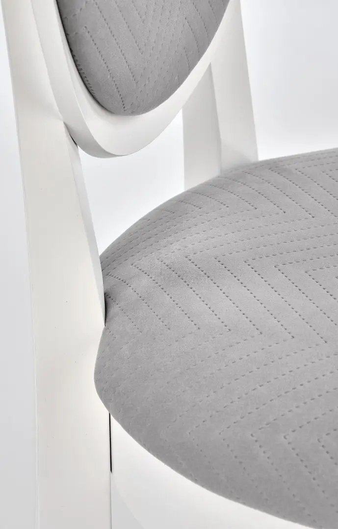 Set de sufragerie Halmar Ringo 102/142x102cm White + Velo White/Gray (1+4)