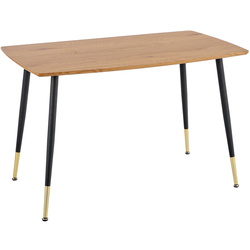 Обеденный набор Halmar Tripolis Golden Oak/Black + K379 Dark Green/Black/Gold (1+4) Thumb