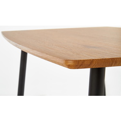 Обеденный набор Halmar Tripolis Golden Oak/Black + K379 Dark Green/Black/Gold (1+4) Thumb