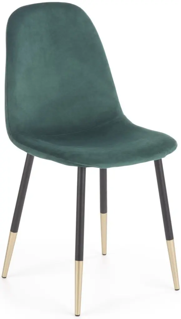 Обеденный набор Halmar Tripolis Golden Oak/Black + K379 Dark Green/Black/Gold (1+4)