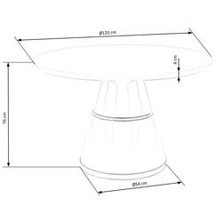 Set de sufragerie Halmar Vegas White/Gold + K437 Gray/Black/Gold (1+4) Thumb