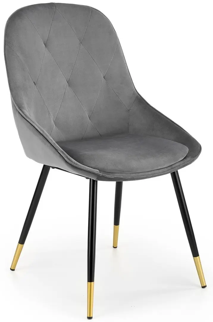 Set de sufragerie Halmar Vegas White/Gold + K437 Gray/Black/Gold (1+4)