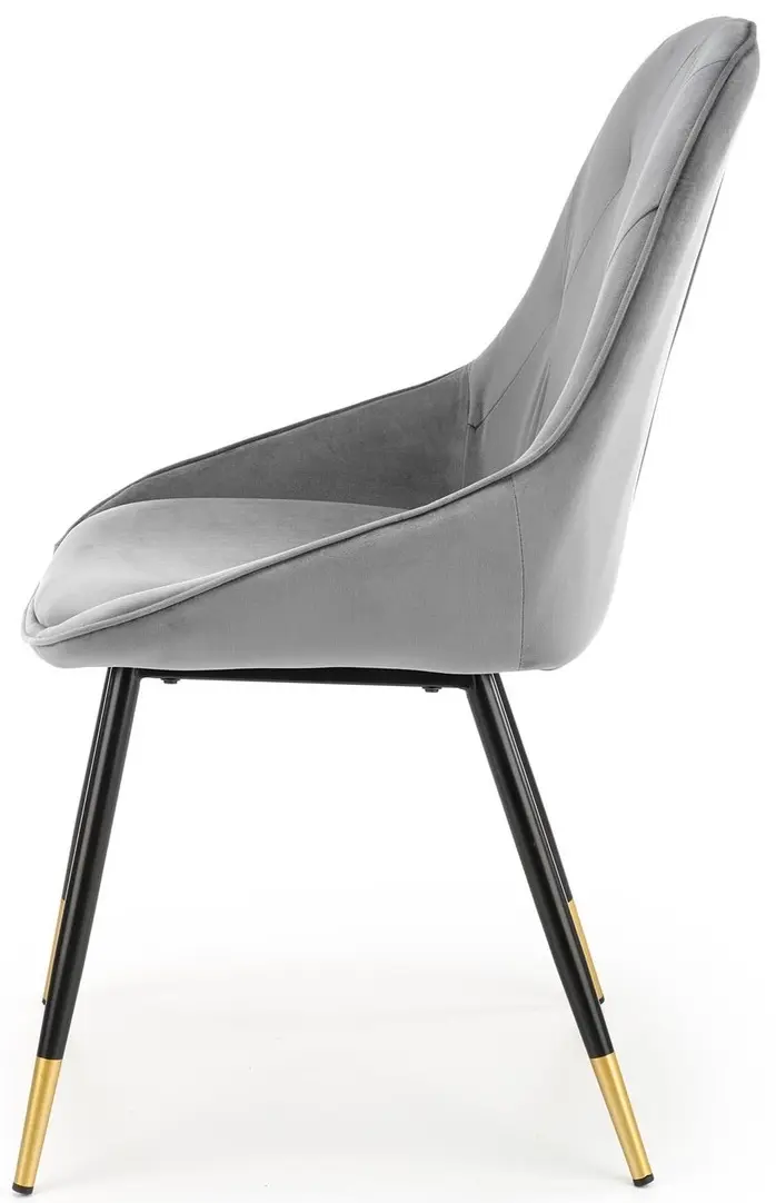 Set de sufragerie Halmar Vegas White/Gold + K437 Gray/Black/Gold (1+4)