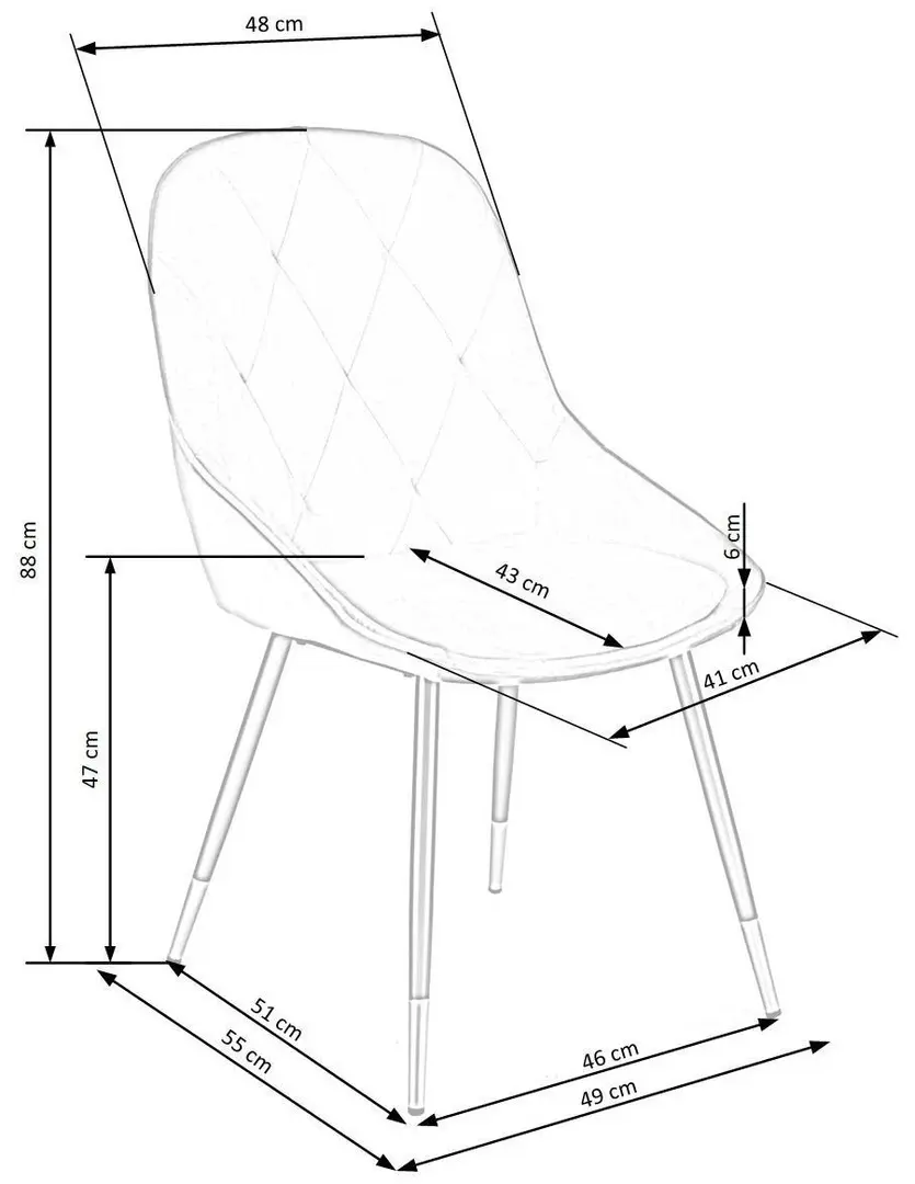 Set de sufragerie Halmar Vegas White/Gold + K437 Gray/Black/Gold (1+4)