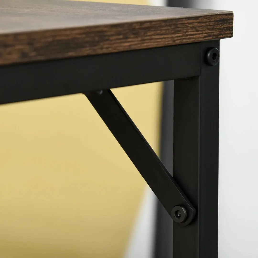 Set de sufragerie Homcom 835-337 100 cm 1+4 (Dark Brown/Black)