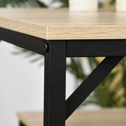 Set masa scaune Homcom 835-337V00ND 100 cm 1+4 (Black/Wood) Thumb