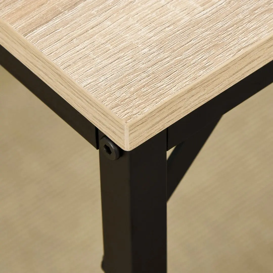 Set masa scaune Homcom 835-337V00ND 100 cm 1+4 (Black/Wood)