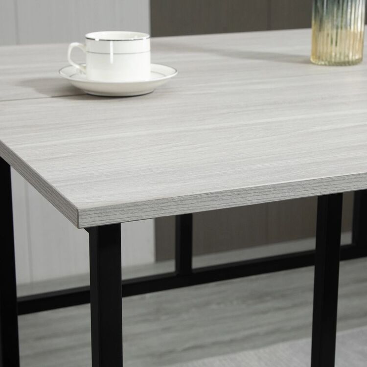 Обеденный набор Homcom 835-678GY 100 cm 2+4 (Grey/Black)