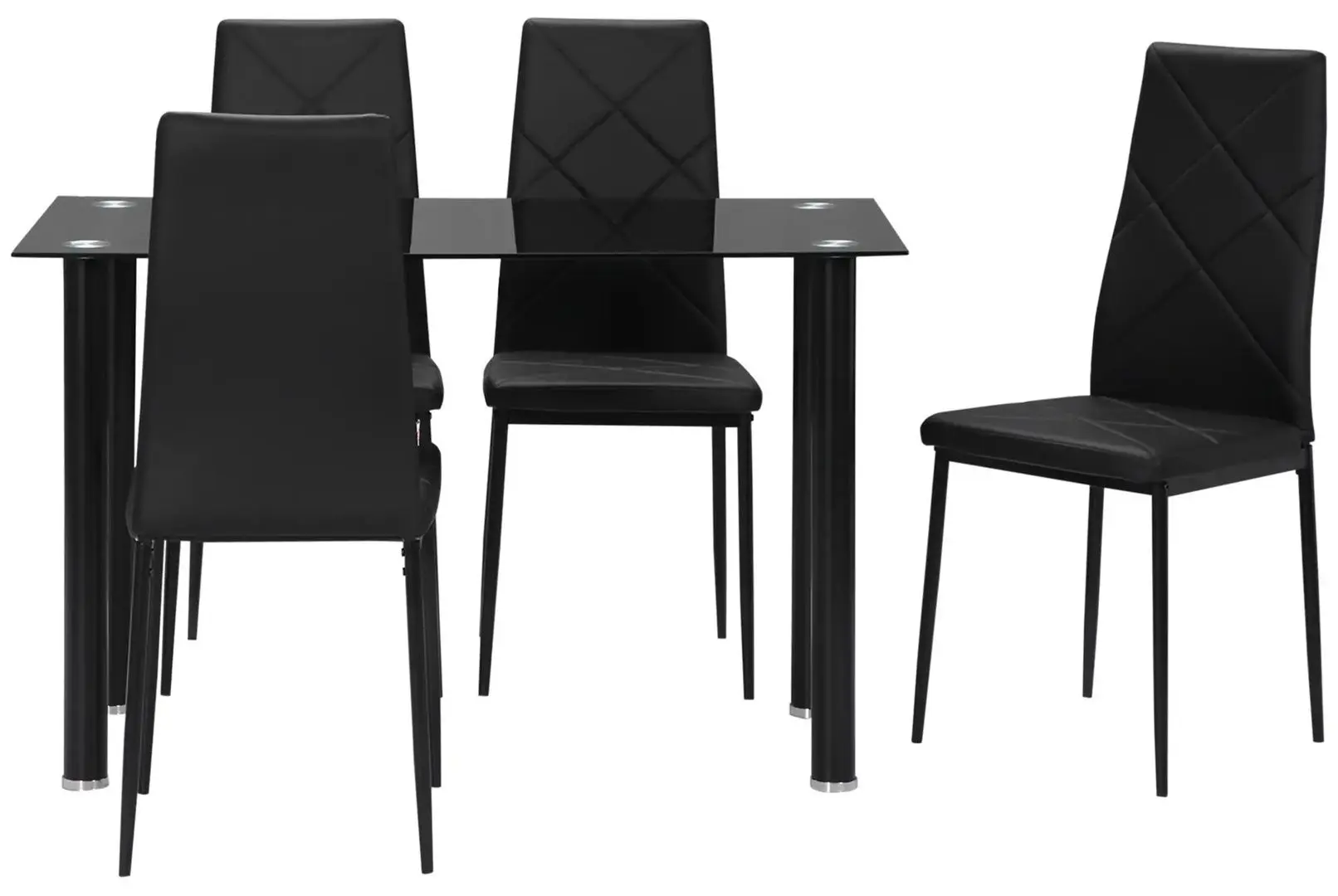 Обеденный набор Homcom 835-839V02BK 120 cm 1+4 (Black)