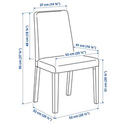 Set masa scaune Ikea Danderyd/Bergmund/Gunnared 130cm 1+4 (Negru/Gri mediu) Thumb