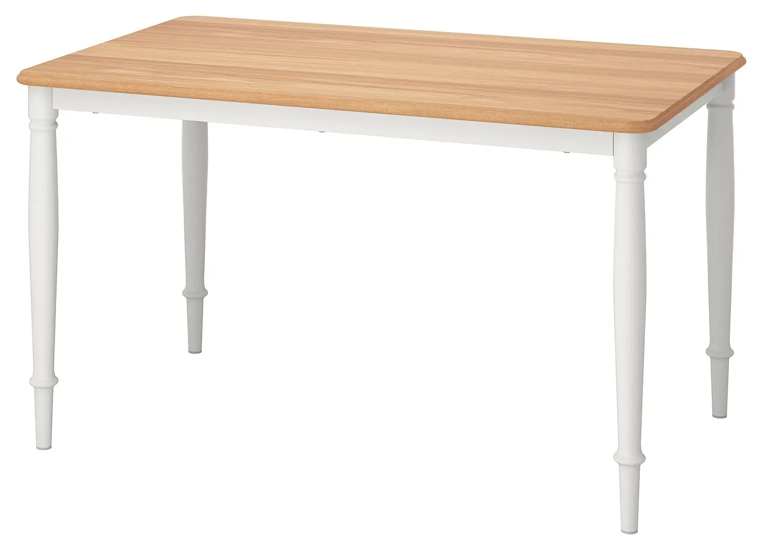 Set masa scaune Ikea Danderyd/Ingolf 130x80cm 1+4 (Furnir stejar/Alb) - 2