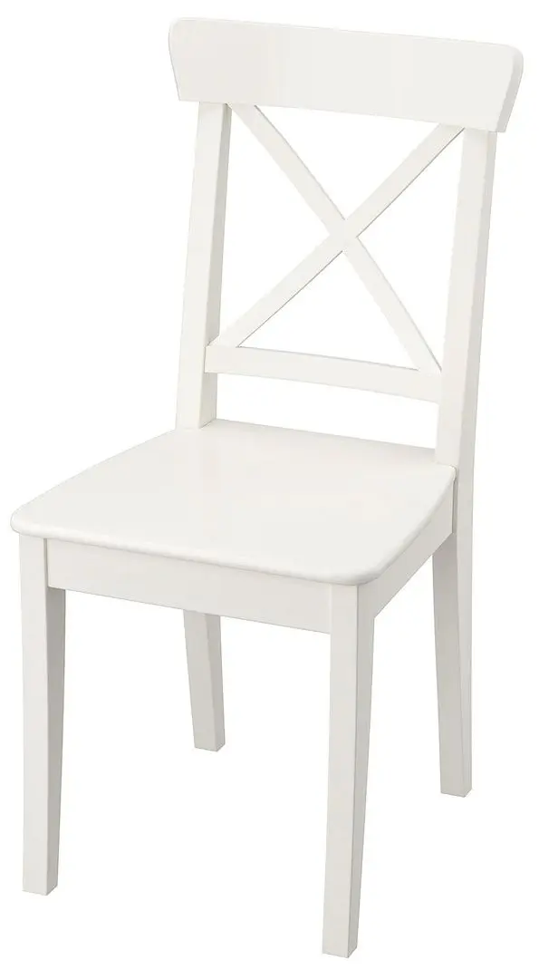 Set masa scaune Ikea Danderyd/Ingolf 130x80cm 1+4 (Furnir stejar/Alb) - 3