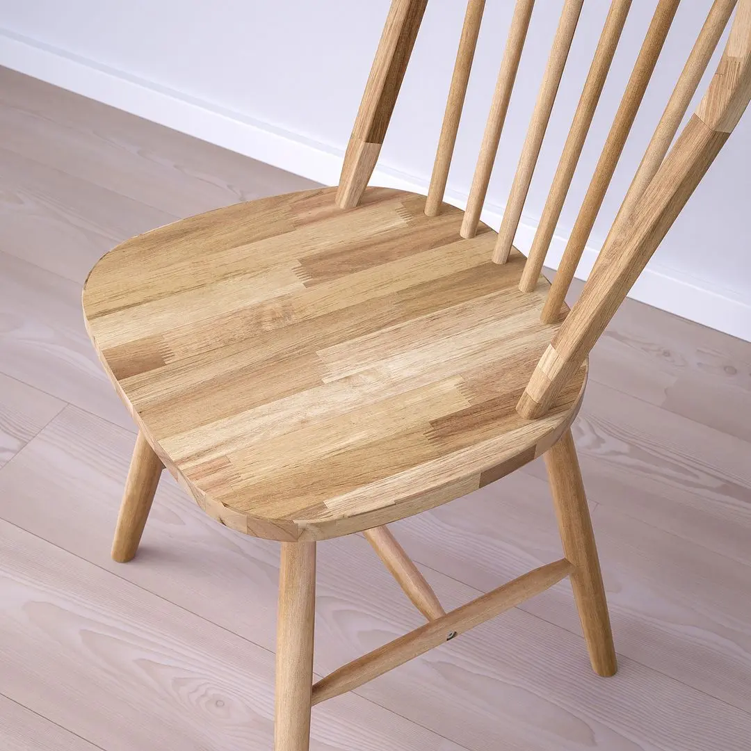 Set de sufragerie Ikea Danderyd/Skogsta 130cm 1+4 (Alb/Acacia) - 5