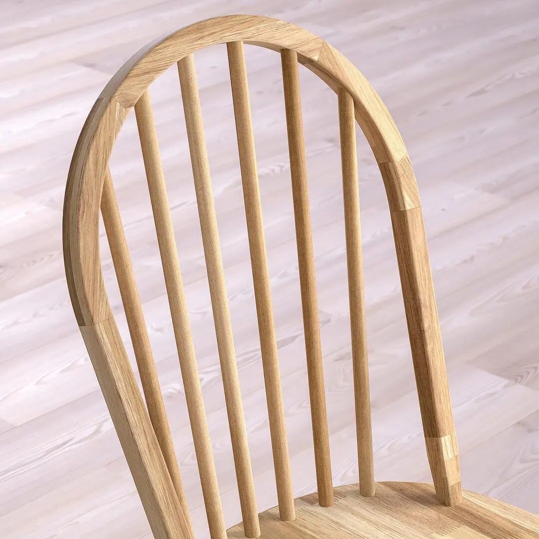 Set de sufragerie Ikea Danderyd/Skogsta 130cm 1+4 (Alb/Acacia) - 6