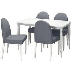 Set de sufragerie Ikea Danderyd/Vissle 130cm 1+4 (Alb/Gri) Thumb