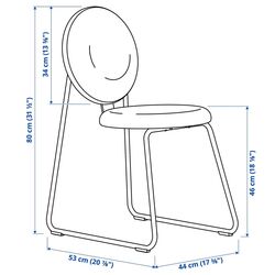 Set de sufragerie Ikea Docksta/Manhult 103cm Alb/Hakebo Gri-Verde (1+4) Thumb