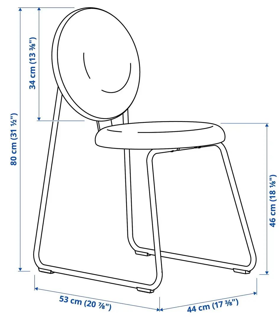 Set de sufragerie Ikea Docksta/Manhult 103cm Alb/Hakebo Gri-Verde (1+4) - 6