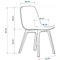 Set masa scaune Ikea Docksta/Odger 103cm Alb/Antracit (1+4) Thumb