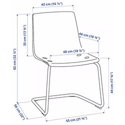 Обеденный набор Ikea Docksta/Tobias 103см 1+4 (Белый/Прозрачный/Хром) Thumb