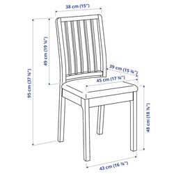 Set masa scaune Ikea Ekedalen/Orrsta 80/120cm 1+2 (Alb/Gri) Thumb