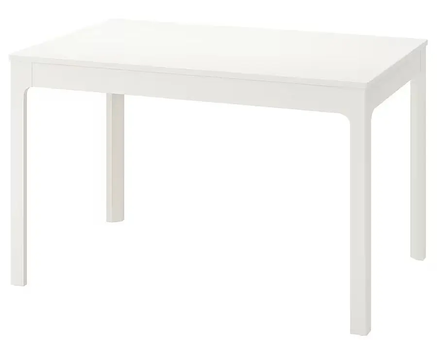 Set de sufragerie Ikea Ekedalen/Alvsta 120/180x80 1+4 (Alb/Ratan) - 3