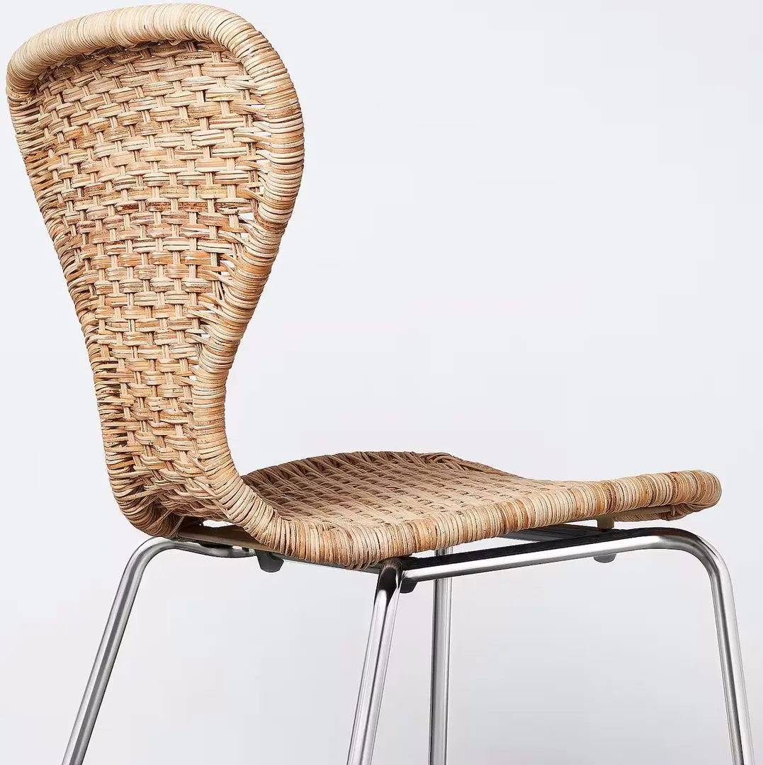 Set masa scaune Ikea Ekedalen/Alvsta 120/180cm 1+4 (Maro inchis/Ratan/Negru) - 5