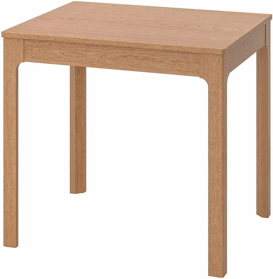 Set masa scaune Ikea Ekedalen/Alvsta 80/120cm 1+2 (Stejar/Ratan/Crom) - 3