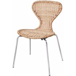 Set masa scaune Ikea Ekedalen/Alvsta 80/120cm 1+2 (Stejar/Ratan/Crom) Thumb