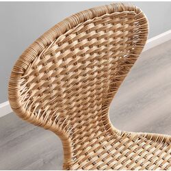 Set masa scaune Ikea Ekedalen/Alvsta 80/120cm 1+2 (Stejar/Ratan/Crom) Thumb