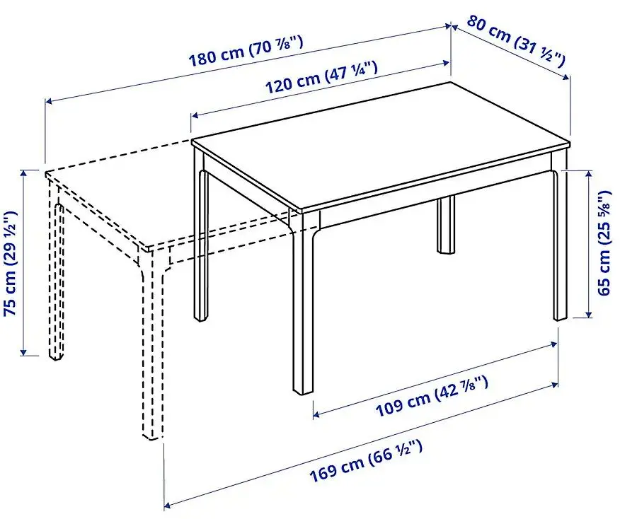 Set masa scaune Ikea Ekedalen/Bergmund 120x180 Alb/Ljungen Verde Deschis (1+4) - 7
