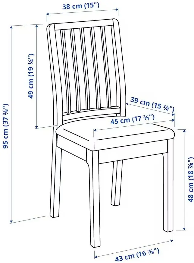 Set masa scaune Ikea Ekedalen/Orrsta 80/120cm 1+2 (Aspect stejar/Gri) - 6