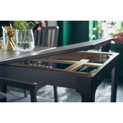 Set masa scaune Ikea Ekedalen/Karlpetter/Gunnared 120/180cm 1+4 (Maro inchis/Verde deschis/Negru) Thumb