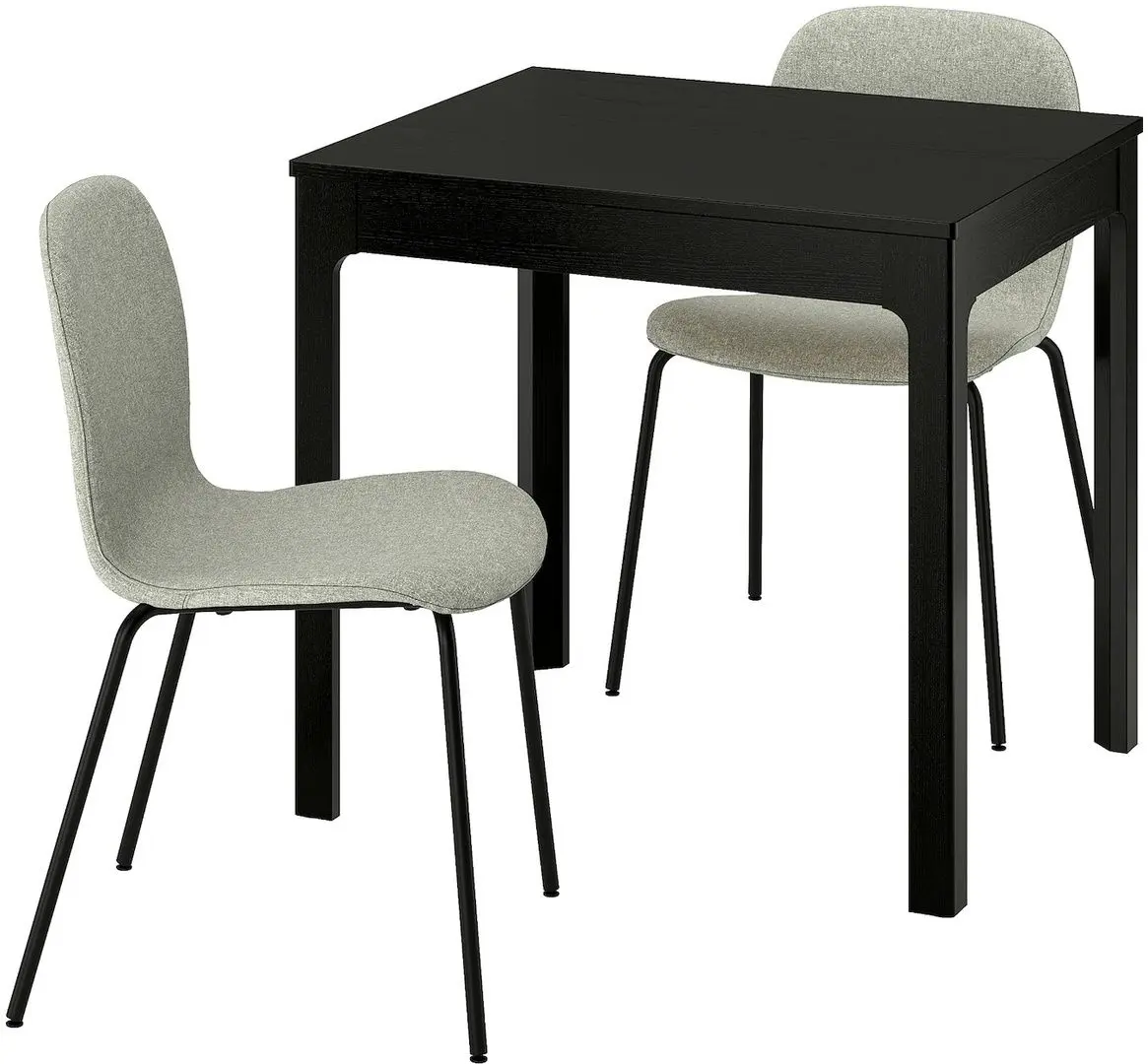 Set masa scaune Ikea Ekedalen/Karlpetter/Gunnared 80/120cm 1+2 (Maro inchis/Verde deschis/Negru) - 2