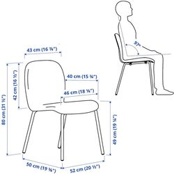 Set masa scaune Ikea Ekedalen/Karlpetter/Gunnared 80/120cm 1+2 (Maro inchis/Verde deschis/Negru) Thumb