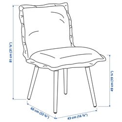 Обеденный набор Ikea Ekedalen/Klinten 120/180 Белый/Киланда Светло-бежевый (1+4) Thumb