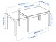 Обеденный набор Ikea Ekedalen/Krylbo/Tonerud 120/180см 1+4 (Дуб/Темно-бежевый)