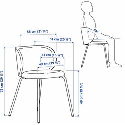 Обеденный набор Ikea Ekedalen/Krylbo/Tonerud 80/120см 1+2 (Темно-коричневый/Темно-бежевый) Thumb