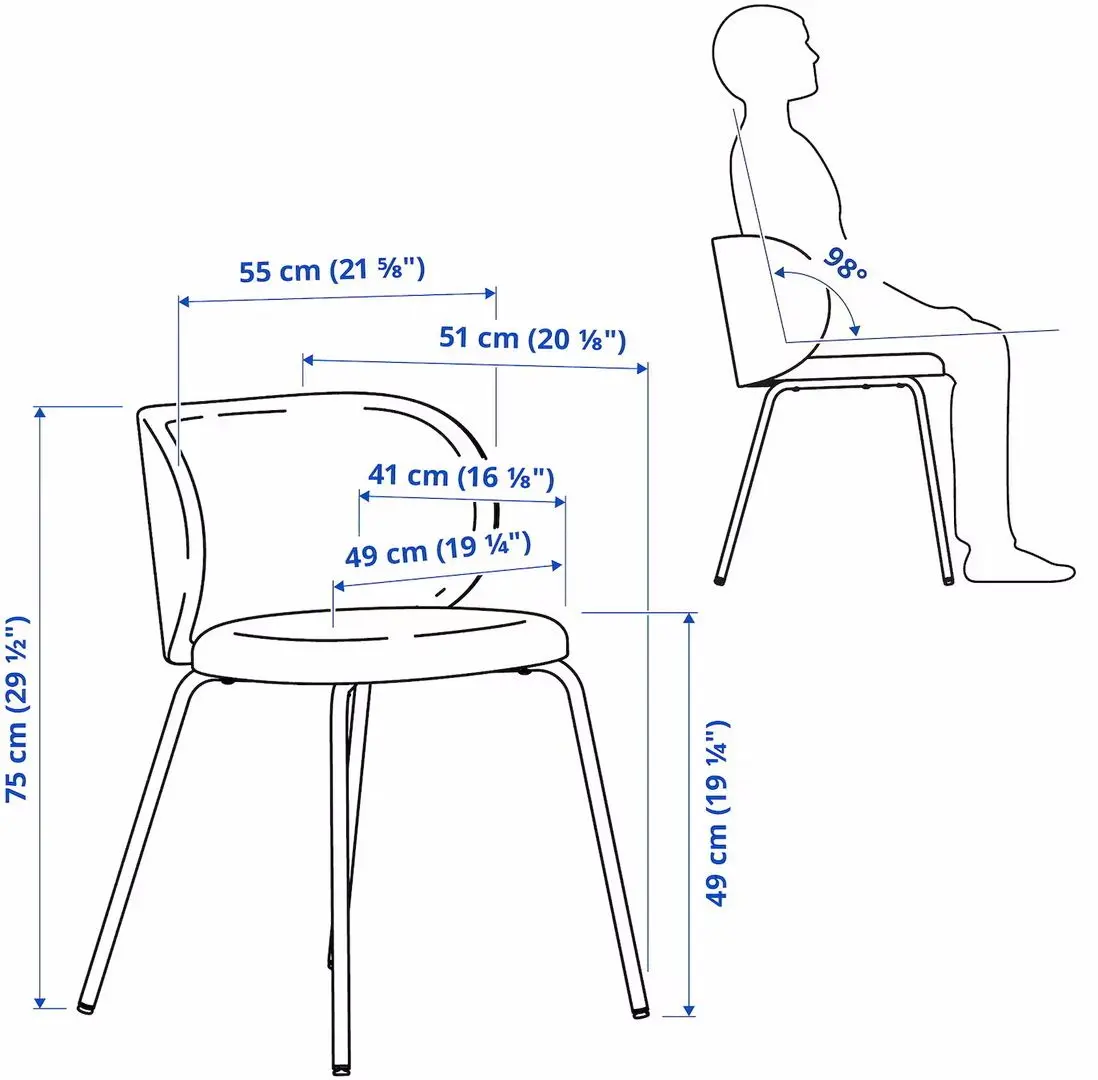 Обеденный набор Ikea Ekedalen/Krylbo/Tonerud 80/120см 1+2 (Темно-коричневый/Темно-бежевый) - 9