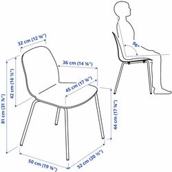 Set masa scaune Ikea Ekedalen/Lidas 80/120cm 1+2 (Alb) Thumb