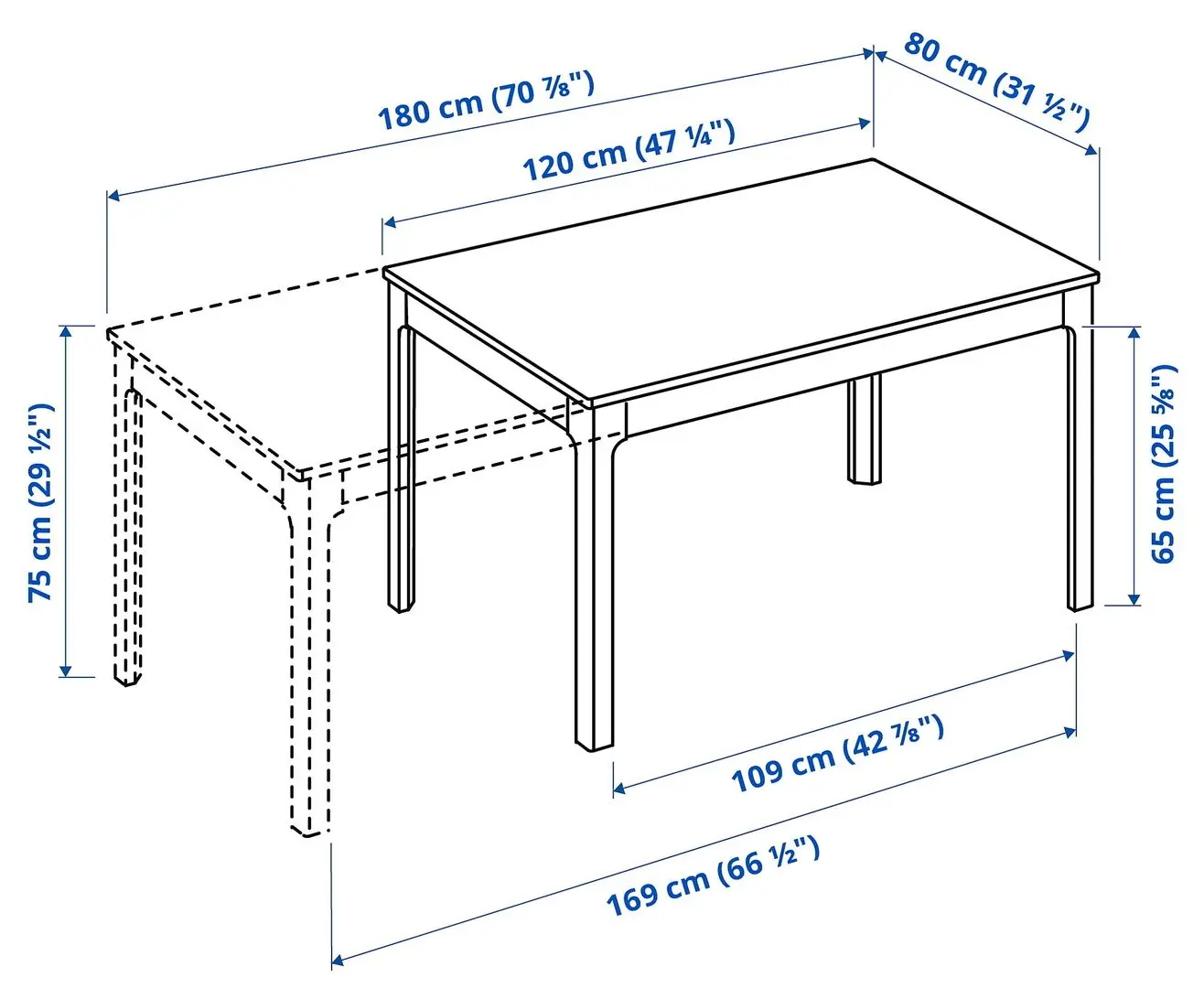 Set de sufragerie Ikea Ekedalen/Manhult 120/180 Maro Inchis/Hakebo Gri-Verde (1+4) - 6