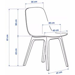 Set de sufragerie Ikea Ekedalen/Odger 120/180cm 1+4 (Maro/Bej) Thumb
