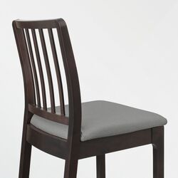 Обеденный набор Ikea Ekedalen/Orrsta 120см 1+4 (Темно-коричневый/Серый) Thumb