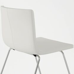 Set masa scaune Ikea Glivarp/Bernhard 125х85 Transparent/Mjuk Alb (1+4) Thumb