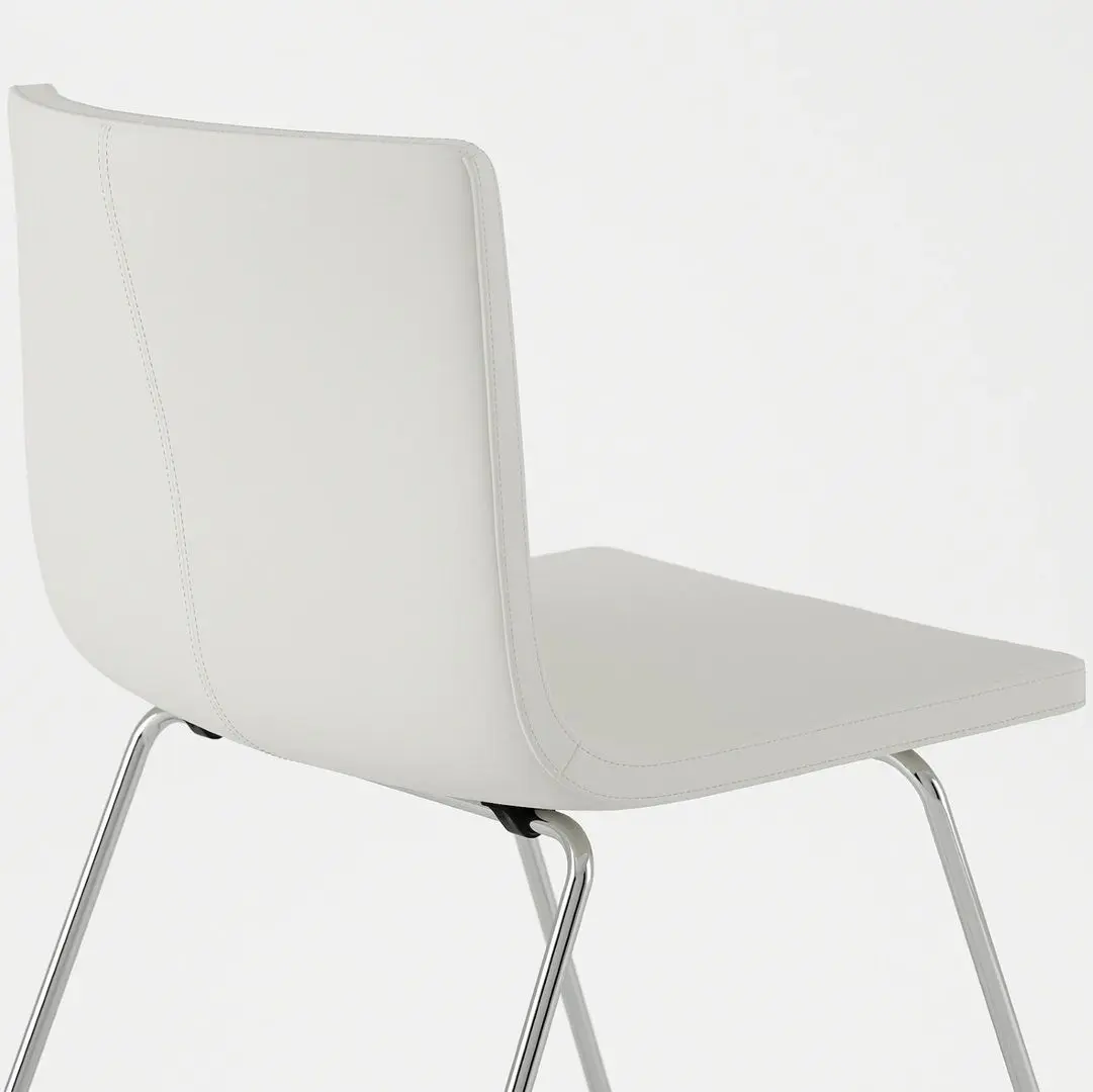 Set masa scaune Ikea Glivarp/Bernhard 125х85 Transparent/Mjuk Alb (1+4) - 4