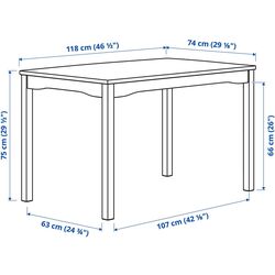 Set masa scaune Ikea Hagernas 1+4 (Aspect pin antichizat) Thumb